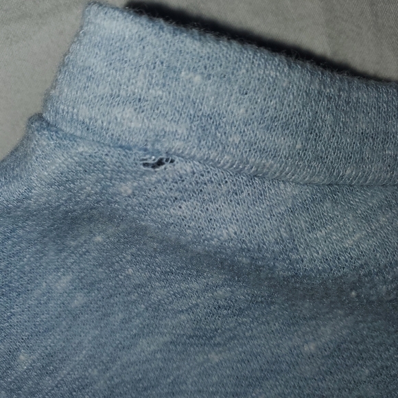 ALTARD State Light Blue Babydoll Sweatshirt Top Size Medium Long Sleeve HAS HOLE - Picture 12 of 12